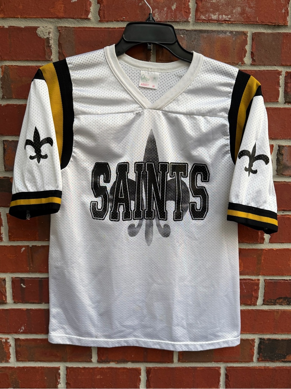 Vintage Rare 1970’s Gator Athletics New Orleans Saints NFL M Mesh Jersey USA P7